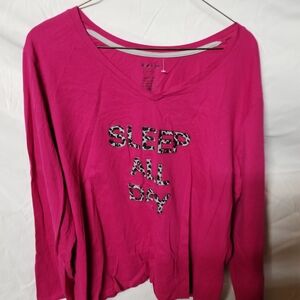 White Stag Hot Pink Sleepwear Top
